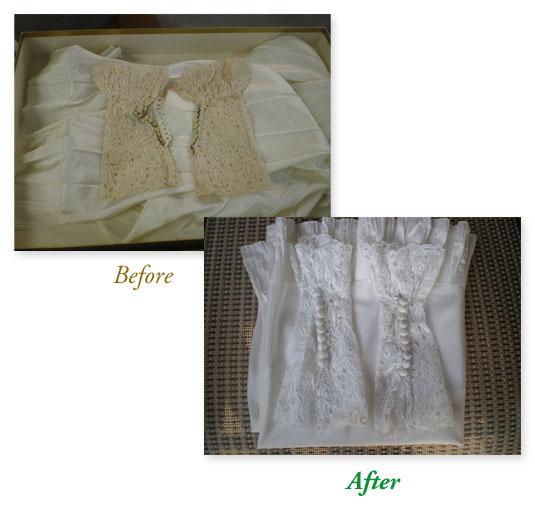 Wedding gown clearance restoration near me